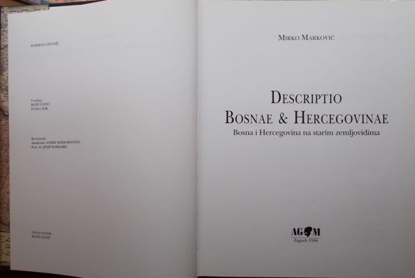 Marković: Descriptio Bosnae & Hercegovinae (1)