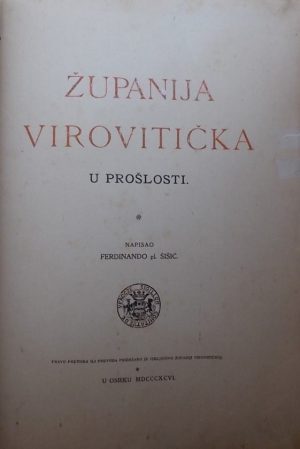 Šišić Županija virovitička u prošlosti