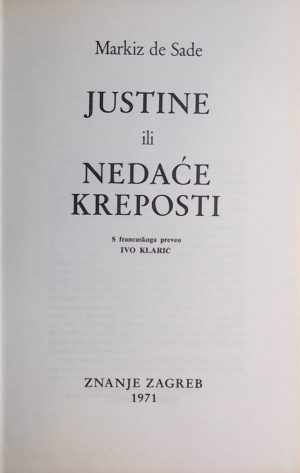 de Sade-Justine ili nedaće kreposti