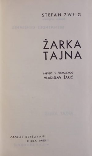 Zweig: Žarka tajna