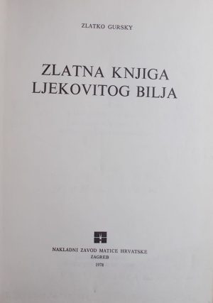 Gursky-Zlatna knjiga ljekovitog bilja