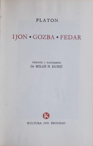Platon-Ijon-Gozba-Fedar