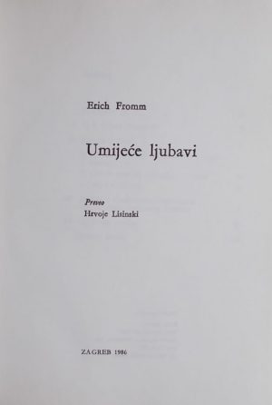 Fromm-Umijeće ljubavi