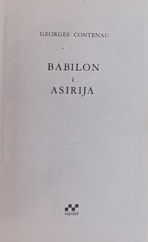 Contenau: Babilon i Asirija