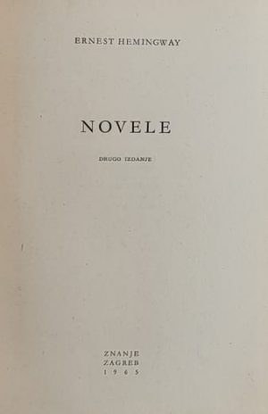 Hemingway: Novele