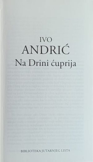 Andrić: Na Drini ćuprija