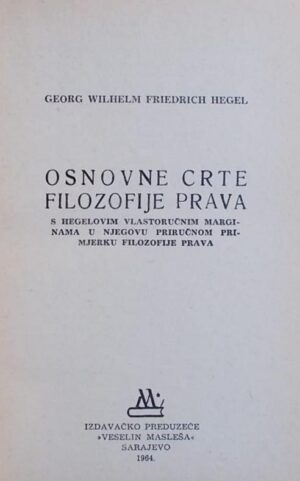 Hegel-Osnovne crte filozofije prava