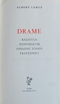 Camus: Drame