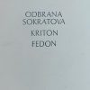 Platon-Odbrana Sokratova Kriton Fedon