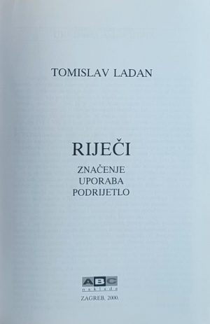 Ladan-Riječi