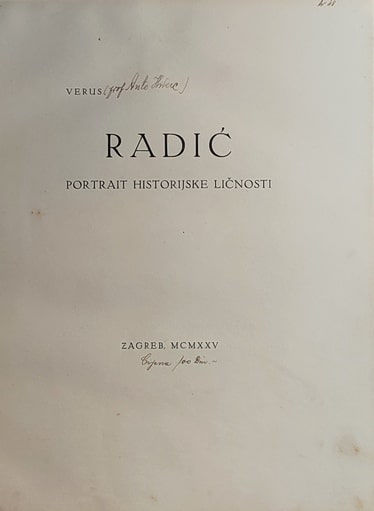 Radić : portrait historijske ličnosti - Slika 2