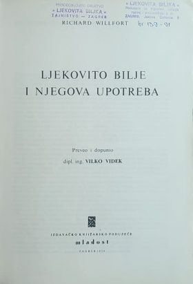 Willfort: Ljekovito bilje i njegova upotreba