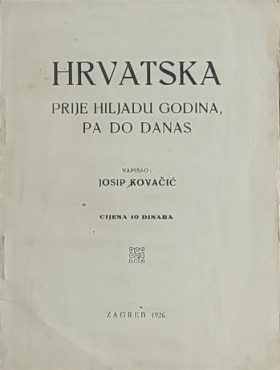 Kovačić-Hrvatska prije hiljadu godina pa do danas