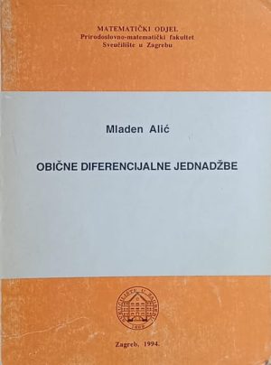 Alić: Obične diferencijalne jedandžbe
